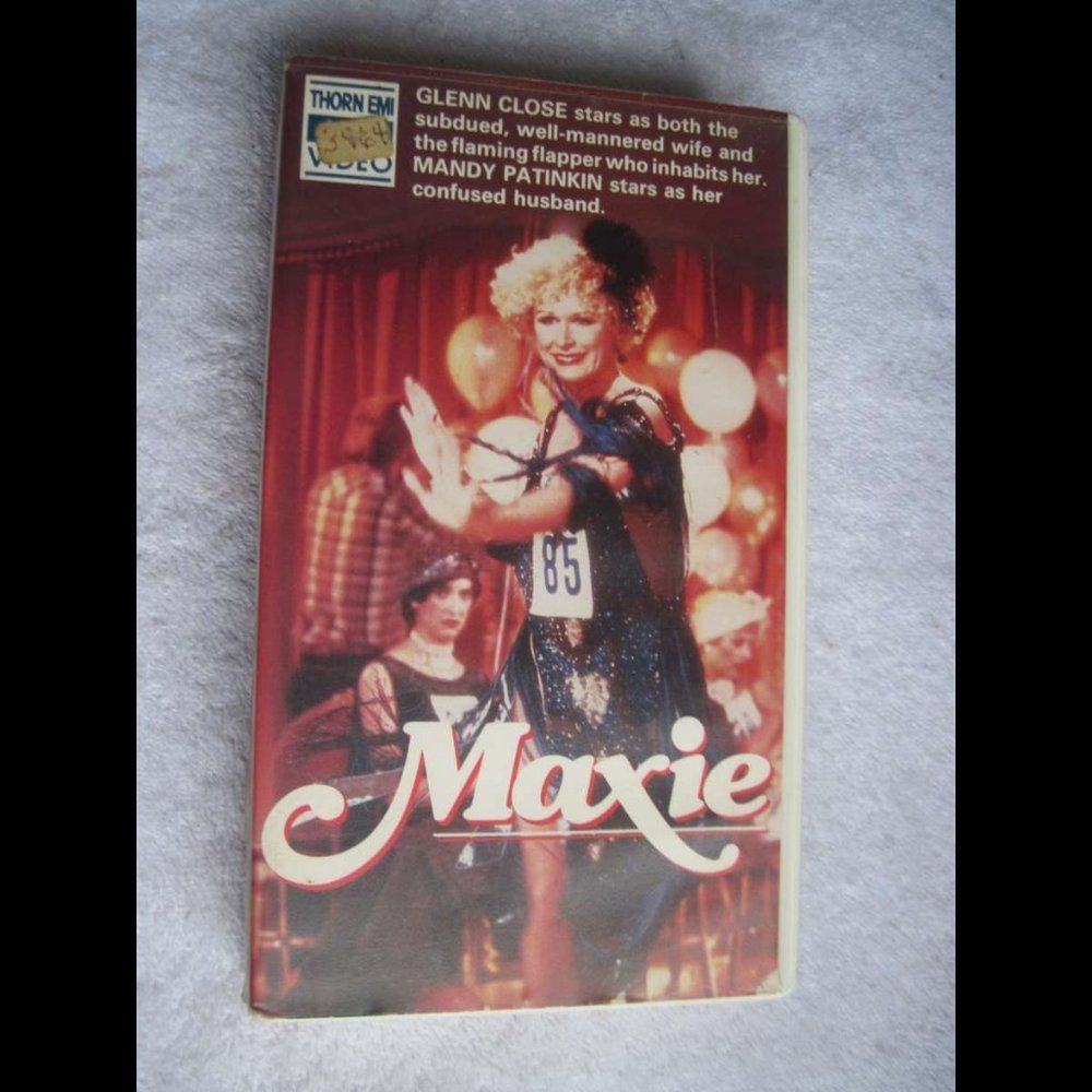 CASE ONLY Maxie Glenn Close Flaming Flapper Dancer 1985 VHS Cassette Tape Bundle